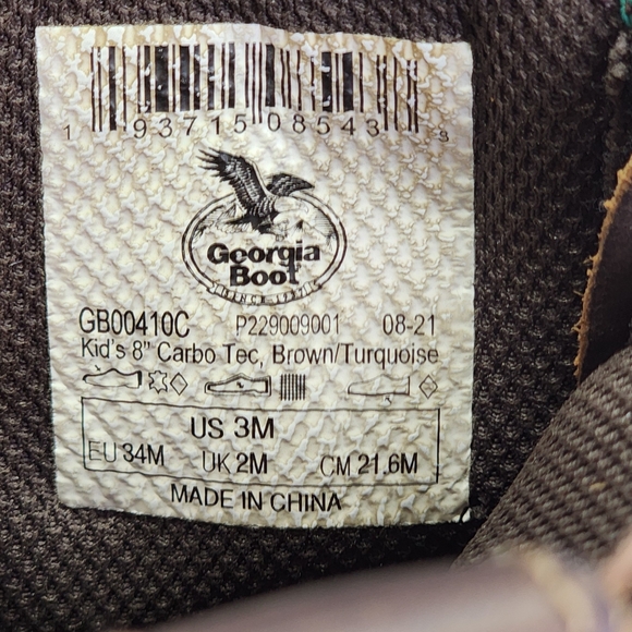 Brown and Teal Western Boots - Picture 6 of 6